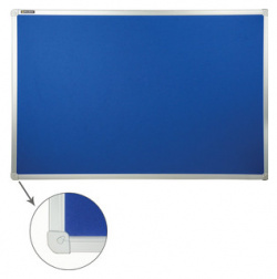 Доска c текстильным покрытием BRAUBERG 231700 синяя  для объявлений 60x90