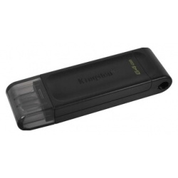 Флеш диск Kingston 64Gb DataTraveler 70 Type C DT70/64GB USB3 2 черный