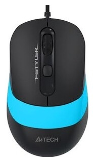 Мышь A4Tech Fstyler FM10 черный/синий оптическая (1600dpi) USB (4but) BLUE Тип