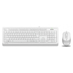Комплект клавиатура и мышь A4Tech Fstyler F1010 клав белый/серый USB Multimedia WHITE