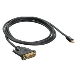 Кабель аудио видео Buro 1 1v miniDisplayport (m)/DVI D (Dual Link) (m) 2м  Позолоченные контакты черный (BHP MDPP DVI 2) BHP 2