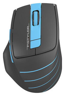 Мышь A4Tech Fstyler FG30 серый/синий оптическая (2000dpi) беспроводная USB (6but) BLUE