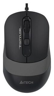 Мышь A4Tech Fstyler FM10 черный/серый оптическая (1600dpi) USB (4but) GREY Тип