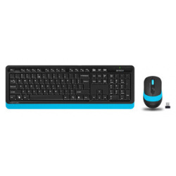 Комплект клавиатура и мышь A4Tech Fstyler FG1010 клав черный/синий USB беспроводная Multimedia BLUE