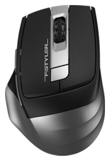 Мышь A4Tech Fstyler FB35 серый оптическая (2000dpi) беспроводная BT/Radio USB (6but) SMOKY GREY