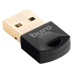 Адаптер USB Buro BU BT502 Bluetooth 5 0+EDR class 1 20м черный мес  Тип