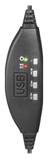 Гарнитура Defender Gryphon 750U USB  черный 1 8м кабель (63752) 63752