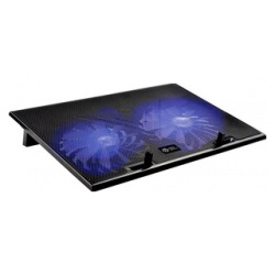 Подставка для ноутбука Digma D NCP170 2 17 390x270x27 мм 2xUSB 2x 150мм FAN 600г черный 17"