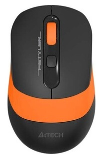 Мышь A4Tech Fstyler FG10S  черный/оранжевый оптическая (2000dpi)