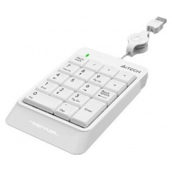 Числовой блок A4Tech Fstyler FK13  белый USB Slim для ноутбука ( WHITE )