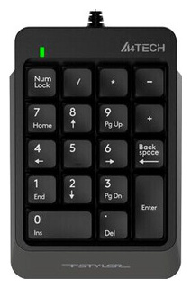 Числовой блок A4Tech Fstyler FK13  серый USB Slim для ноутбука ( GREY)