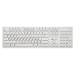 Клавиатура Oklick 505M белый USB slim (1196547) 1196547