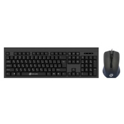 Клавиатура + мышь Oklick 600M клавиатура:черный  мышь:черный USB (337142) 337142