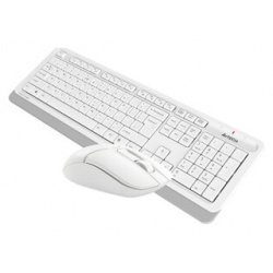 Клавиатура + мышь A4Tech Fstyler FG1012 клав:белый мышь:белый USB беспроводная Multimedia (FG1012 WHITE) WHITE