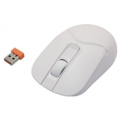Мышь A4Tech Fstyler FB12 белый оптическая (1200dpi) беспроводная BT/Radio USB (3but) (FB12 WHITE) WHITE