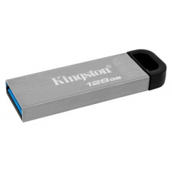 Флеш Диск Kingston 128Gb DataTraveler Kyson DTKN/128GB USB3 1 серебристый/черный (DTKN/128GB)
