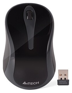 Мышь A4Tech V Track G3 280A серый/черный оптическая (1000dpi) беспроводная USB (3but)