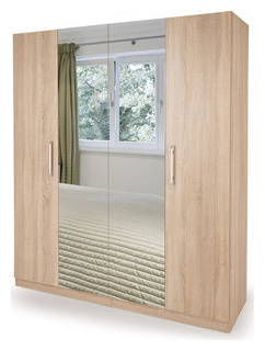 Шкаф комбинированный Шарм Дизайн 140х60 дуб сонома 