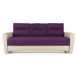 Диван кровать Шарм Дизайн Опера 150 экокожа беж и фиолетовая рогожка 1205273