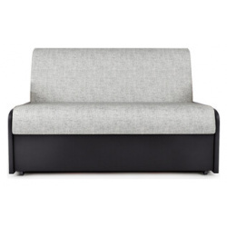 Диван кровать Шарм Дизайн Коломбо БП 120 шенилл серый и экокожа черный 1252650
