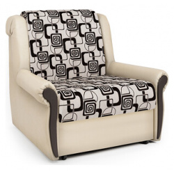 Кресло кровать Шарм Дизайн Аккорд М экокожа беж и ромб 1260766 мес  Тип
