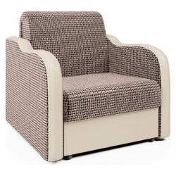 Кресло кровать Шарм Дизайн Коломбо корфу коричневый и экокожа беж 1260774