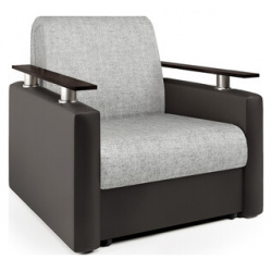 Кресло кровать Шарм Дизайн экокожа шоколад и серый шенилл 1260798 мес  Тип