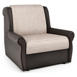 Кресло кровать Шарм Дизайн Аккорд М корфу беж и экокожа шоколад 1260757