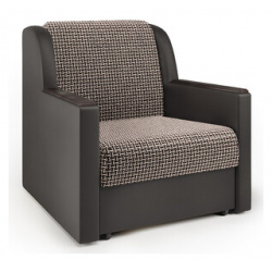 Кресло кровать Шарм Дизайн Аккорд Д корфу коричневый и экокожа шоколад 1260739