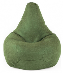 Кресло Шарм Дизайн Груша рогожка зеленый