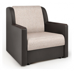 Кресло кровать Шарм Дизайн Аккорд Д корфу беж и экокожа шоколад 1260737