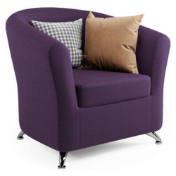Кресло Шарм Дизайн Евро фиолетовая рогожка 1406285