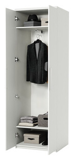 Шкаф для одежды Шарм Дизайн Мелодия МШ 21 110х45 белый 