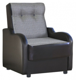 Кресло для отдыха Шарм Дизайн Классика В рогожка коричневый 893136
