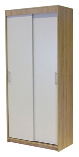 Шкаф купе Шарм Дизайн Уют 90х45х200 дуб сонома+белый Тип шкафа прямой  Материал