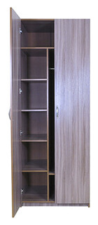 Шкаф для одежды Шарм Дизайн Комби Уют 90х60 ясень шимо темный