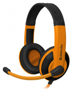 Гарнитура Defender Warhead G 120 черный + оранжевый  кабель 2 м (64099) 64099 Т
