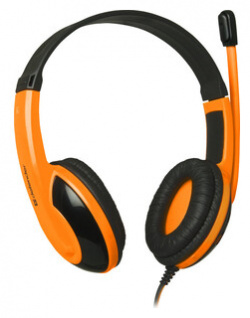 Гарнитура Defender Warhead G 120 черный + оранжевый  кабель 2 м (64099) 64099