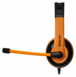 Гарнитура Defender Warhead G 120 черный + оранжевый  кабель 2 м (64099) 64099