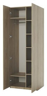 Шкаф комбинированный Шарм Дизайн ДОК 2 90х60 дуб сонома Тип для одежды