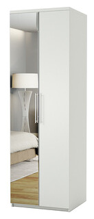 Шкаф комбинированный Шарм Дизайн Комфорт МК 22 110х60 с зеркалом  белый