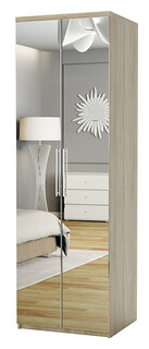 Шкаф для одежды Шарм Дизайн Комфорт МШ 21 60х45 с зеркалами  дуб сонома