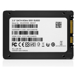 Твердотельный накопитель A DATA 960GB SSD SU650 TLC 2 5 SATAIII (ASU650SS 960GT R) ASU650SS R 5"