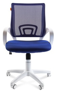 Офисное кресло Chairman 696 белый пластик TW 10/TW 05 синий 