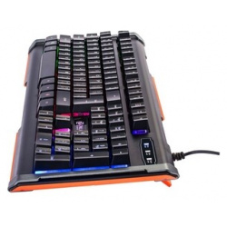 Клавиатура Oklick 717G BLACK DEATH черный/серый USB Multimedia for gamer LED (476395) 476395
