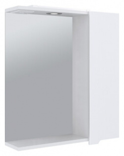 Зеркало шкаф Emmy Агата 60х70 правый  с подсветкой белый (agt60mir1 r) 210124 К