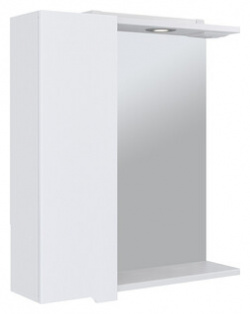 Зеркало шкаф Emmy Агата 55х70 левый  с подсветкой белый (agt55mir1 l) 210123