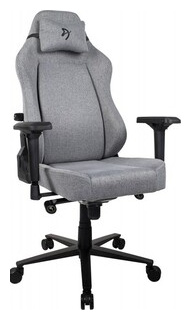 Компьютерное кресло для геймеров Arozzi Primo Woven fabric grey black logo 