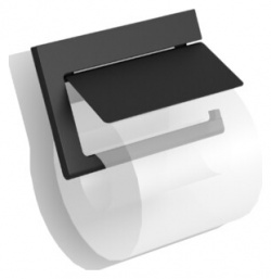 Деражатель туалетной бумаги Langberger с крышкой  черный (38041A BP) 38041A BP К