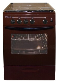 Газовая плита Лысьва ГП 400 М2С 2У коричневый (стеклянная крышка) 